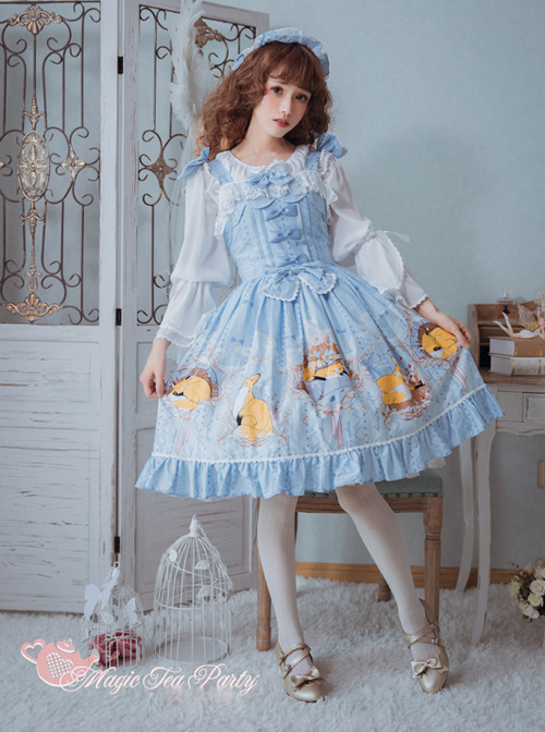 Magic Tea Party Antonio's Four Seasons Series Classic Lolita Sling Dress
