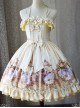 Magic Tea Party Flowers And Birds Poetry Series Sweet Lolita Sling Dress