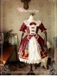 Magic Tea Party Beauty And Beast Series Printing Short Sleeve Sweet Lolita Dress