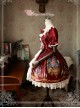 Magic Tea Party Beauty And Beast Series Printing Short Sleeve Sweet Lolita Dress