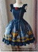 Magic Tea Party Beauty And Beast Series Printing Sweet Lolita Sling Dress