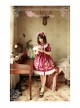 Magic Tea Party Flower Fairy Series Printing Classic Lolita Half Sleeve Dress