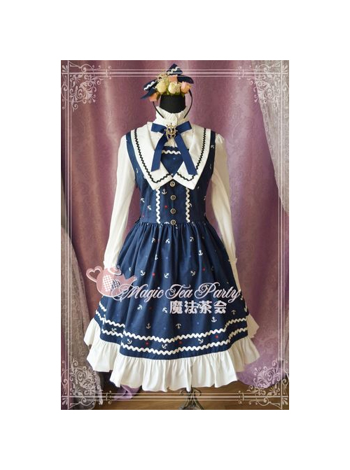 Magic Tea Party The Anchor Of The Sea Series School Lolita Sleeveless Dress