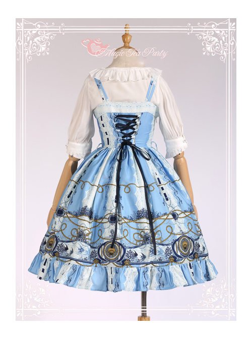 Magic Tea Party Angel Fish Series Classic Lolita Sling Dress