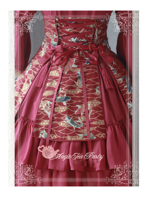 Magic Tea Party Koi Carp Series Qi Lolita Trumpet Sleeve Dress