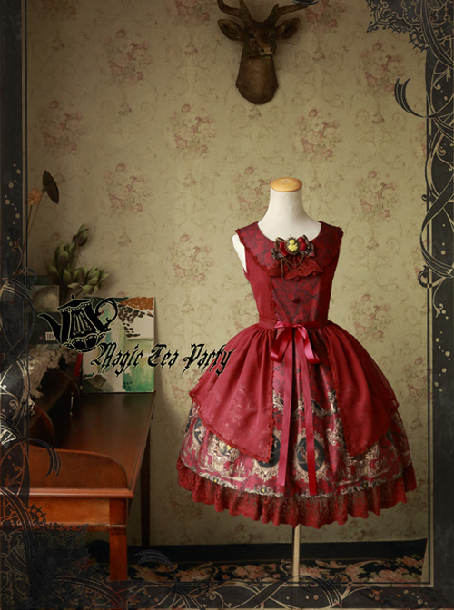 Magic Tea Party Siren's Song Series Printing Classic Lolita Sleeveless Dress