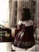 Magic Tea Party Gondola Series Printing Sweet Lolita Trumpet Sleeve Dress