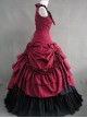 Plum Red Prom Sleeveless Gothic Victorian Lolita Dress