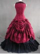 Plum Red Prom Sleeveless Gothic Victorian Lolita Dress