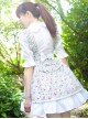 Pastoral Style Fake Two Pieces Floral Prints Sweet Lolita Short Sleeve Dress