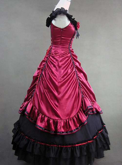 Victorian Aristocratic Gorgeous Blue Gothic Lolita Prom Dress