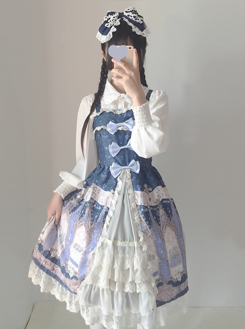 Japanese Traveller's Anthem Sweet Lolita Sling Dress