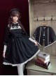 Late autumn Chapel Retro Gothic Lolita Long Sleeves Dress And Shawl