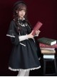 Late autumn Chapel Retro Gothic Lolita Long Sleeves Dress And Shawl