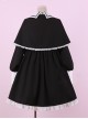 Late autumn Chapel Retro Gothic Lolita Long Sleeves Dress And Shawl