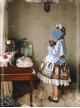 Magic Tea Party The Squirrel Couple's Afternoon Series Printing Sweet Lolita Sling Dress And Shawl