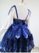 Fashion Pegasus Printing Blue Sweet Lolita Sling Dress