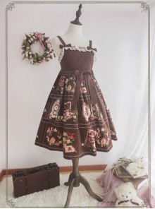 Fashion The Strawberry Garden's The Morning Music  Series Sweet Lolita Sling Dress