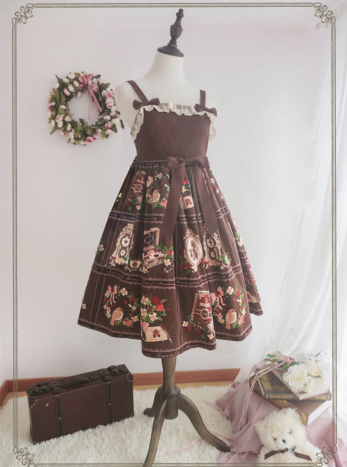 Fashion The Strawberry Garden's The Morning Music  Series Sweet Lolita Sling Dress