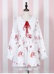 Fashion And Musical Instrument Rabbit Series Printing Sweet Lolita Long Sleeves Dress