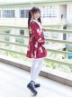 Fashion And Musical Instrument Rabbit Series Printing Sweet Lolita Long Sleeves Dress