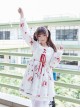 Fashion And Musical Instrument Rabbit Series Printing Sweet Lolita Long Sleeves Dress