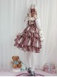 Daily Fawn Pattern Sweet Lolita Sling Cake Dress