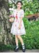 Fashion Musical Instrument Rabbit Series Printing Sweet Lolita Short Sleeves Dress