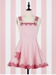 Fashion Lucky Star Lace Lattices Sweet Lolita Straps Dress