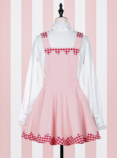 Fashion Lucky Star Lace Lattices Sweet Lolita Straps Dress