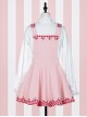 Fashion Lucky Star Lace Lattices Sweet Lolita Straps Dress