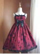 Fashion Sacred Lamp Series High Waist Gothic Lolita Sling Dress