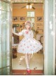 Fashion Strawberry Cat Printing Cute Sweet Lolita Sling Dress