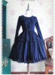 Lily Series Chiffon Long Sleeves Concise Classic Lolita Dress