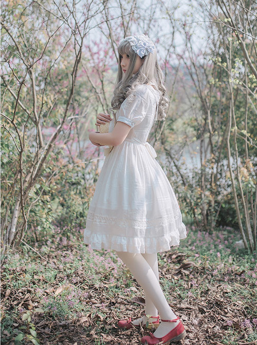 Daily Chiffon Short Sleeves Concise Classic Lolita Dress