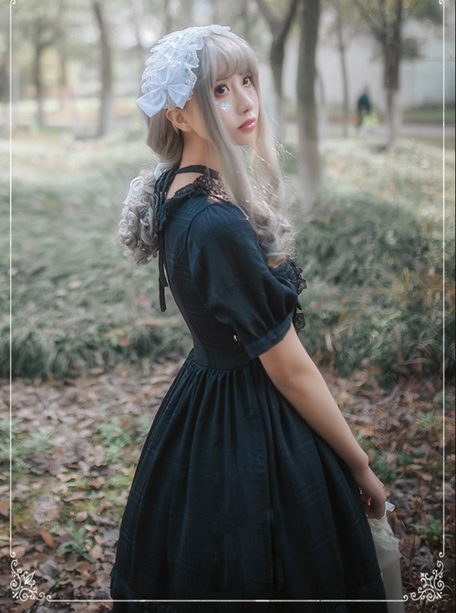 Daily Chiffon Short Sleeves Concise Classic Lolita Dress