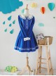 The Seaside Story Series Navy Style Navy Blue Sweet Lolita Long Sleeve Dress