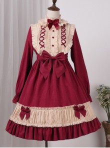 Lace Long Sleeves Bowknot Sweet Lolita Dress