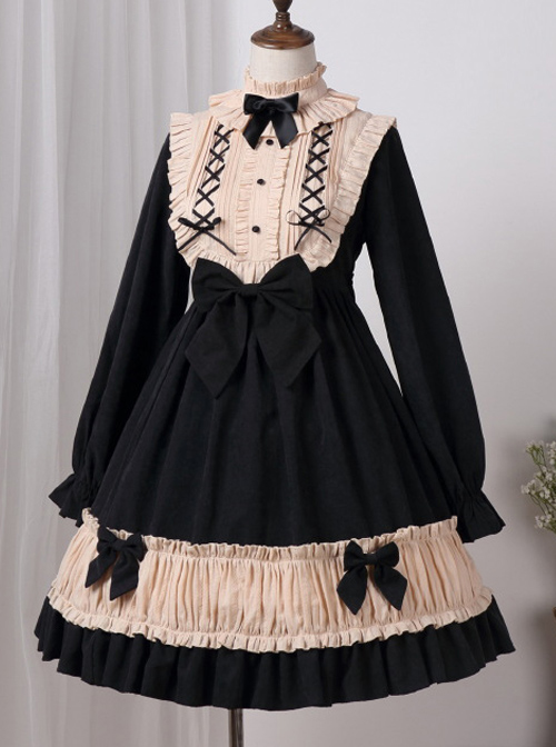 Lace Long Sleeves Bowknot Sweet Lolita Dress