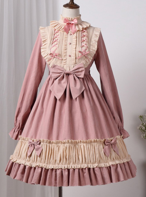 Lace Long Sleeves Bowknot Sweet Lolita Dress