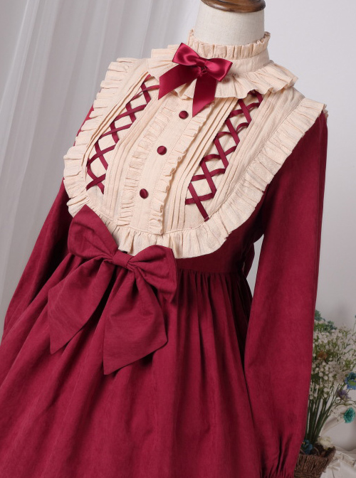 Lace Long Sleeves Bowknot Sweet Lolita Dress