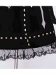 Crucifix Embroidery Lace Velvet Retro Gothic Lolita Dress