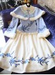 Plum Blossom Embroidery Classic Lolita Dress With Shawl