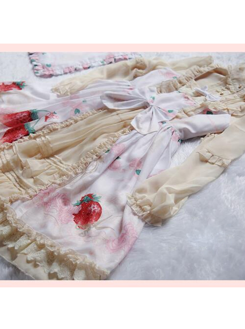 Strawberry Wedding Series Sweet Lolita Sling Dress