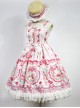 Strawberry Rabbit Series Sweet Lolita High Waist Sling Dress