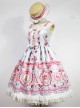 Strawberry Rabbit Series Sweet Lolita High Waist Sling Dress