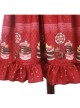 Cake Dessert Chocolate Printing Sweet Lolita Sling Dress