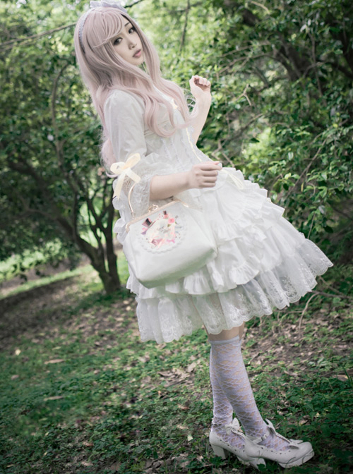 Lilith Series Pure Color Gothic Lolita Long Sleeve Dress