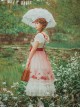 Flowers Embroidery Little High Waist Classic Lolita Long Dress