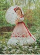 Flowers Embroidery Little High Waist Classic Lolita Long Dress